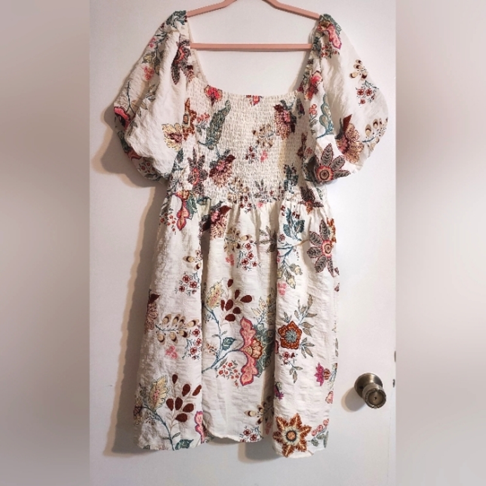 Forever 21 Puffy Sleeve, Square Neck Dress,Size 3x